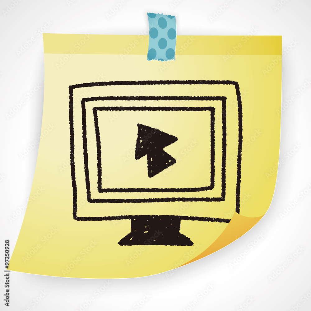 computer doodle drawing computer doodle drawing
