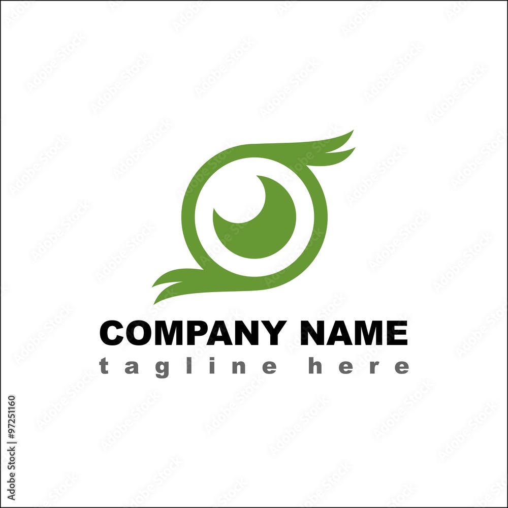 Eye vector logo icon
