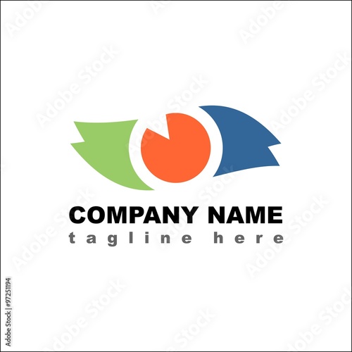 Eye vector logo icon