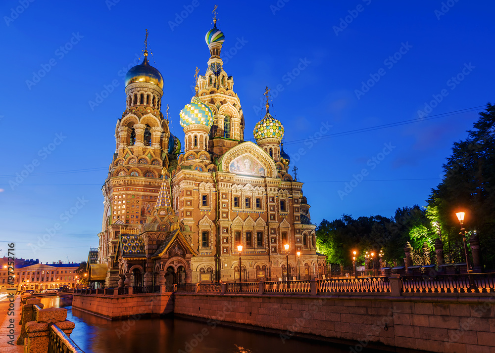 Church of the Saviour on Spilled Blood in St. Petersburg, Russia