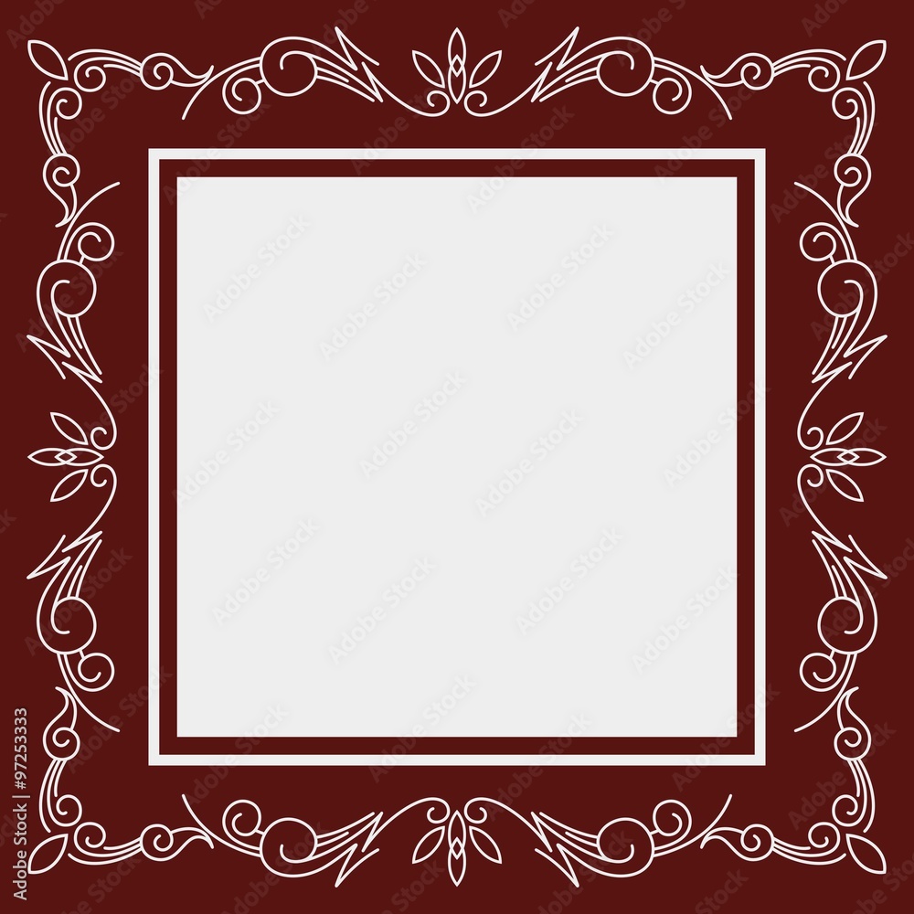 Elegant Square Frame vector template