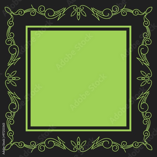 Elegant Square Frame vector template