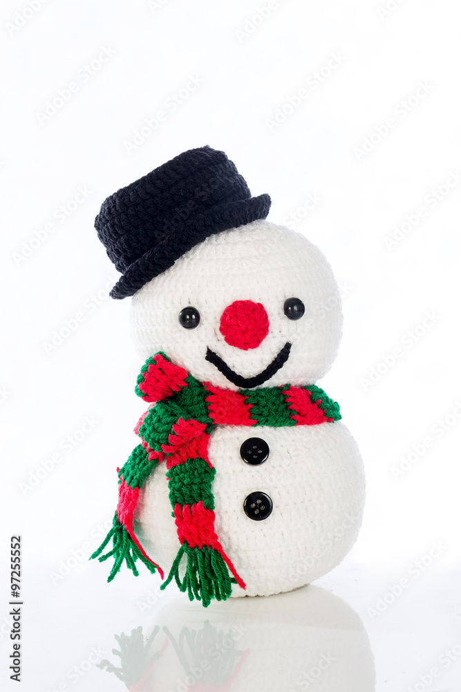 Snowman smiling