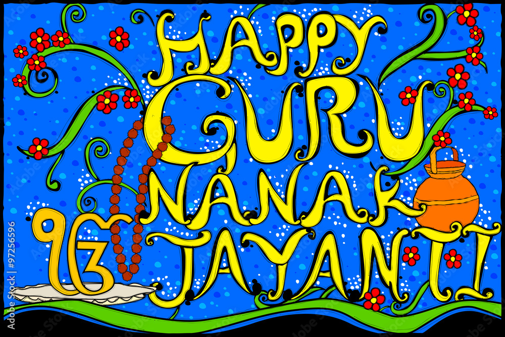 Happy Guru Nanak Jayanti background