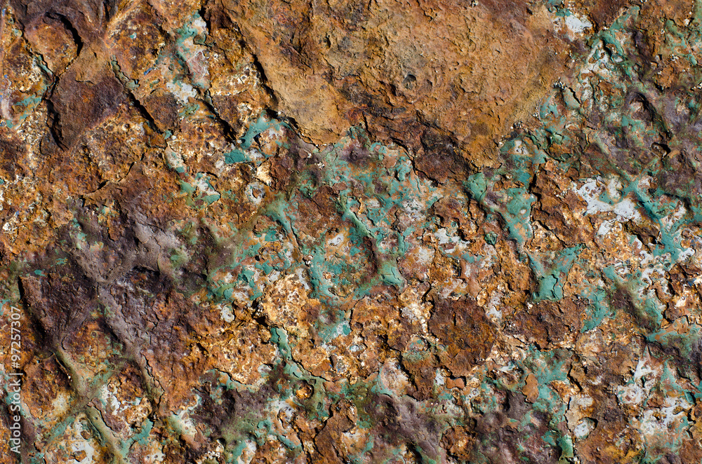 Old rusty metal background with peeling paint Old rusty metal background with peeling paint