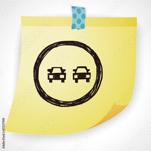 no overtaking doodle
