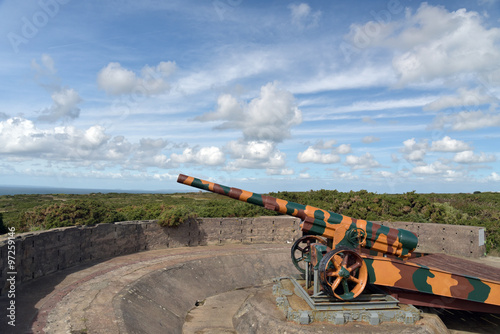 Defence cannon near Grosnez Point on Jersey photo