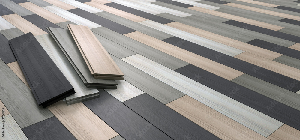 Naklejka premium nowoczesny parkiet