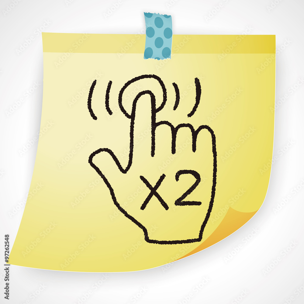 Obraz premium Gesture doodle