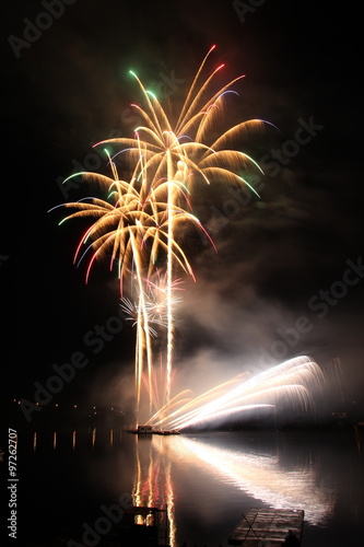 fireworks above the water © lukin77