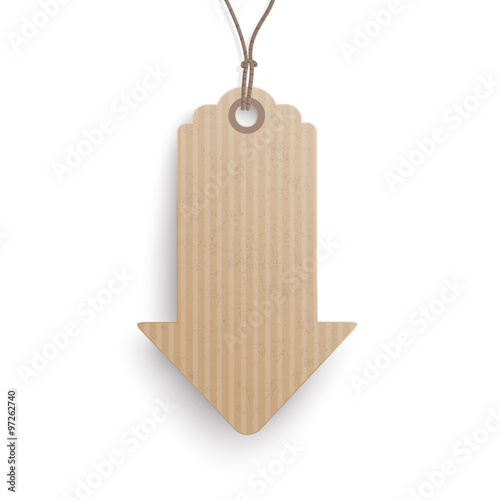 Carton Hanging Price Sticker Arrow