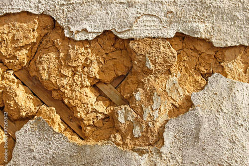 Φωτογραφία Detail of an old mud walls
