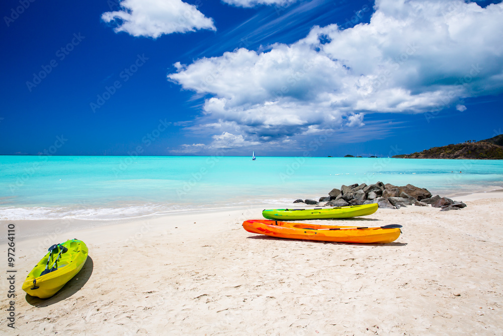 Beautiful beach with white sand and turquoise water Beautiful beach with white sand and turquoise water
