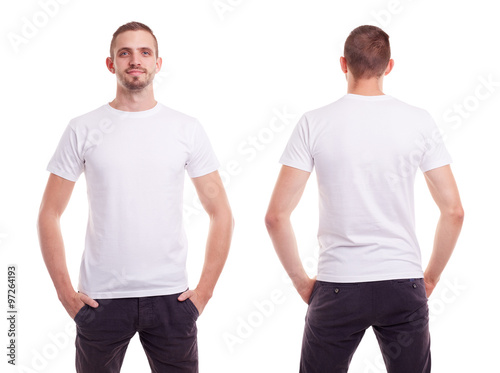 Man in white t-shirt