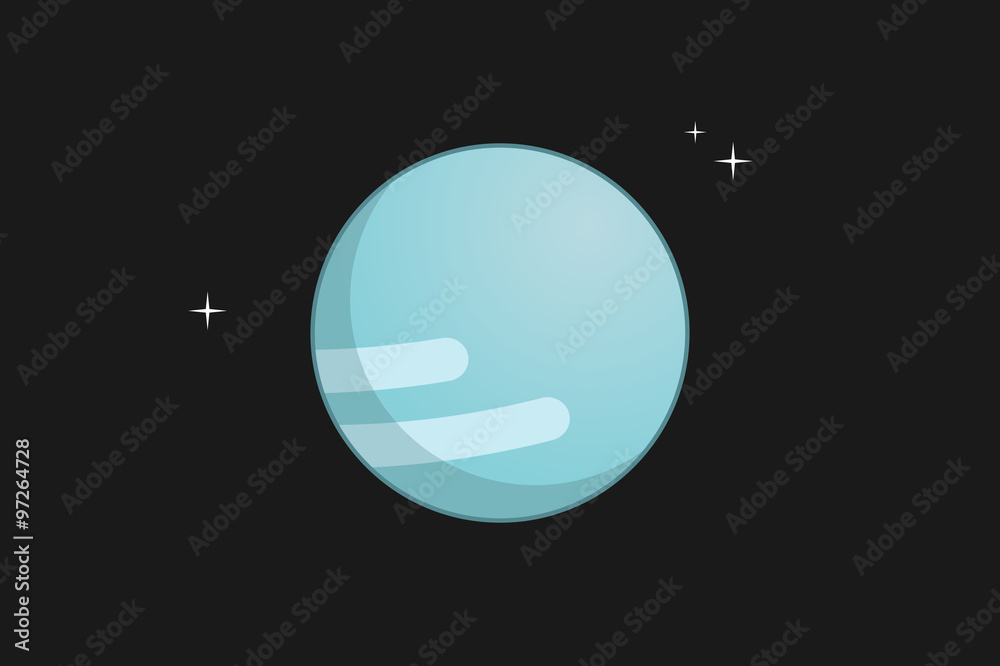 Uranus vector illustration Uranus vector illustration