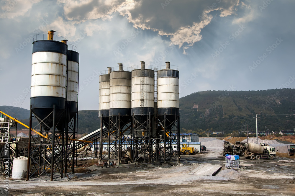 Obraz premium Sand processing plant