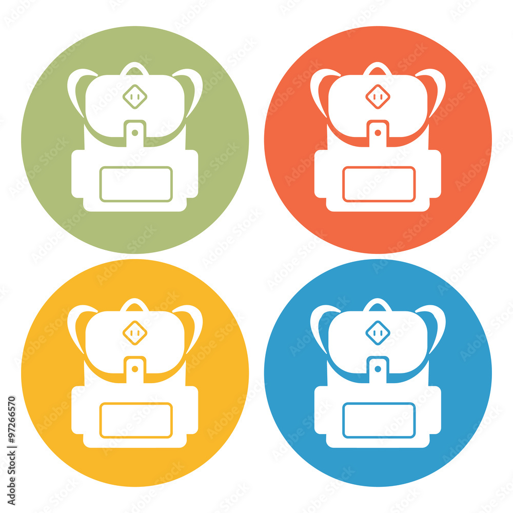 Fototapeta premium School bag icon