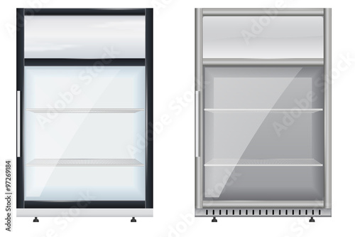 Fridge Drink with glass door. Mini display cooler 