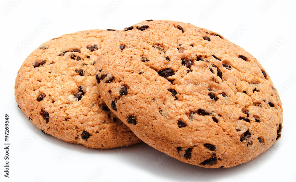 Chocolate chip cookie isolated Chocolate chip cookie isolated