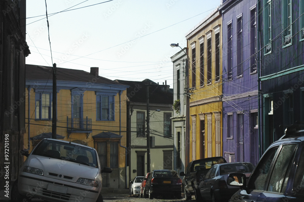 Fototapeta premium View of the world heritage site of Valparaiso