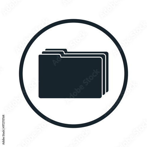 Folder with documents icon