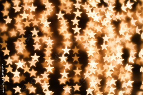 Blurring lights bokeh background of stars