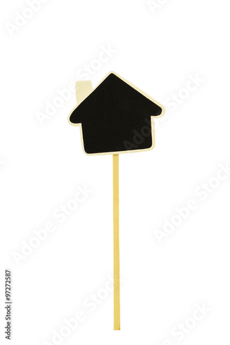 house shape wooden plate