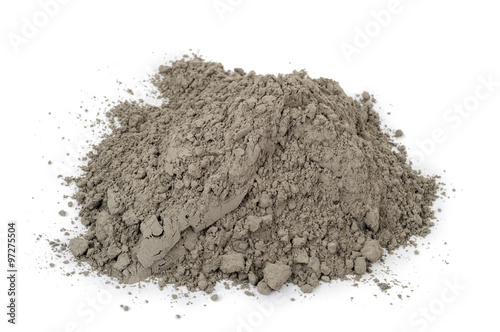 Gray cement powder photo