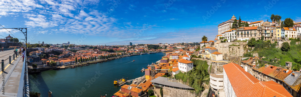 Aerial view of Porto in Portugal