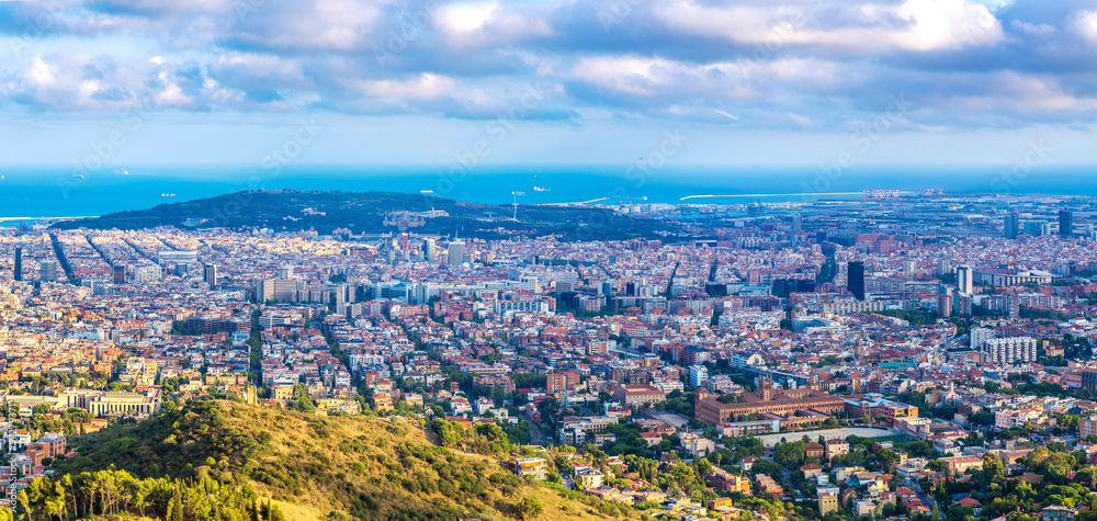 Panoramic view of Barcelona