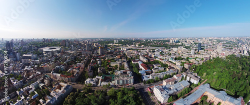 aerial view of Kiev, Ukraine