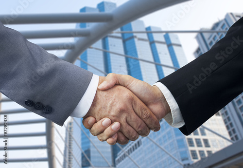 Businessmen shaking hands.