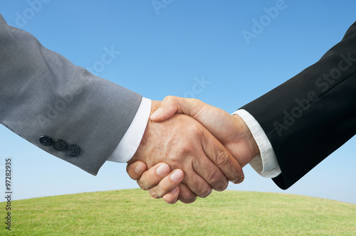 Businessmen shaking hands. photo