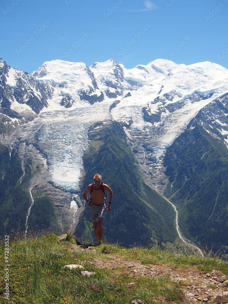 Obraz premium Trailrunning in Chamonix France