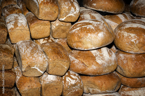 A stack of traditional bread