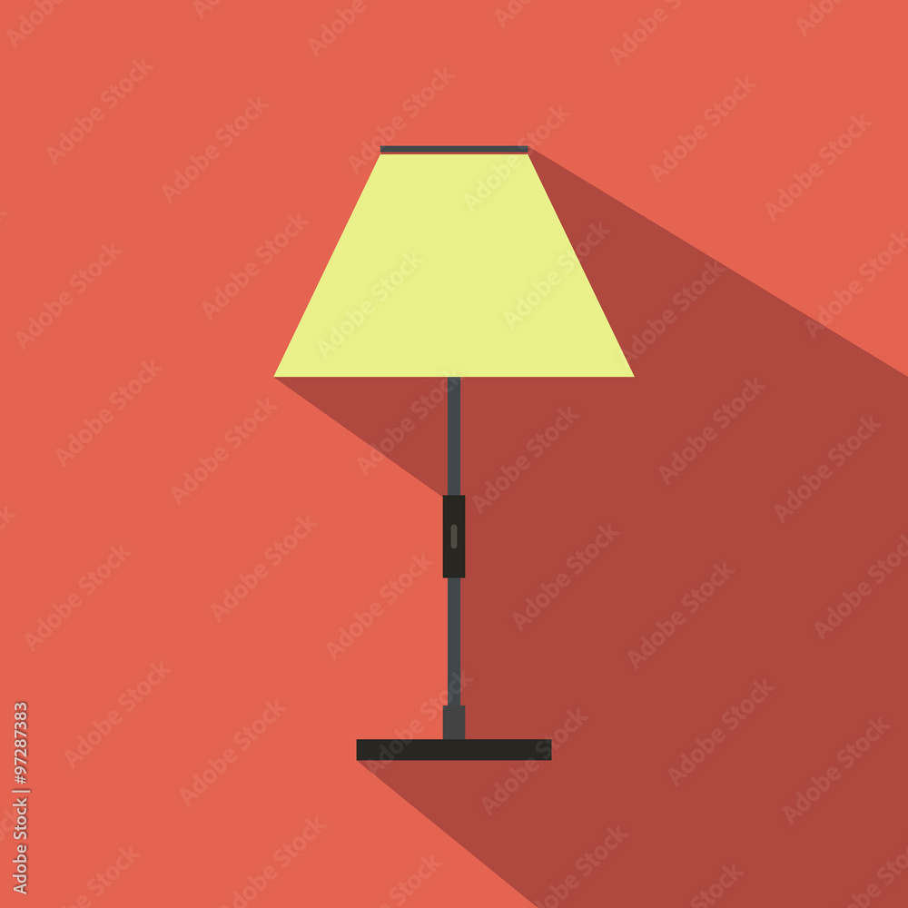 Floor lamp flat icon Floor lamp flat icon
