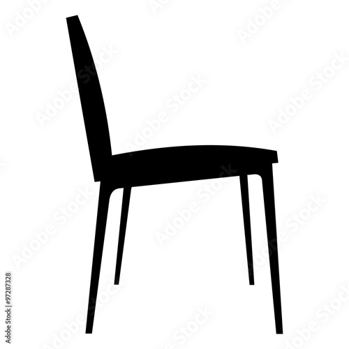 Chair simple icon