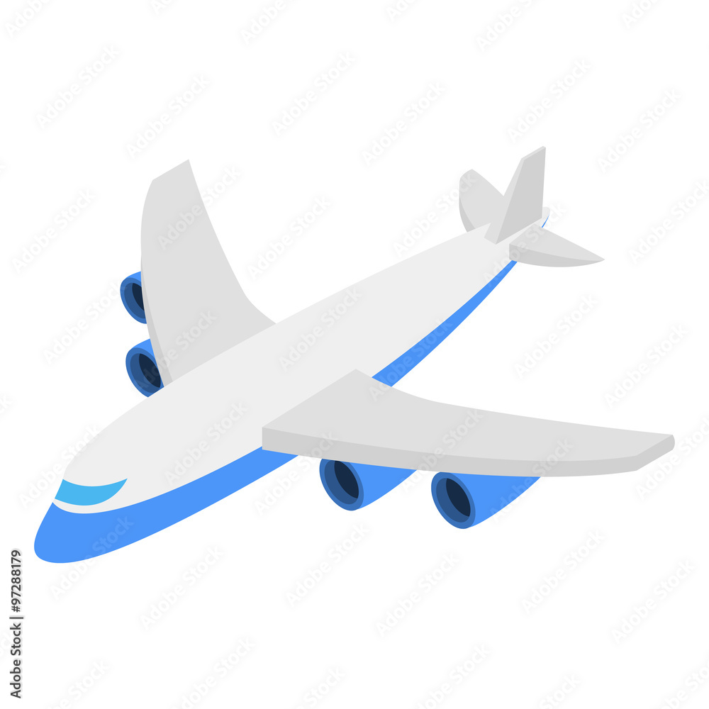 Plane isometric 3d icon Plane isometric 3d icon