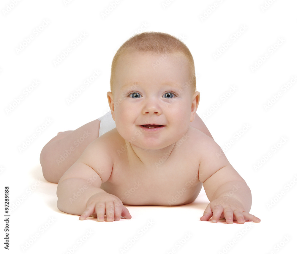 smiling cute baby
