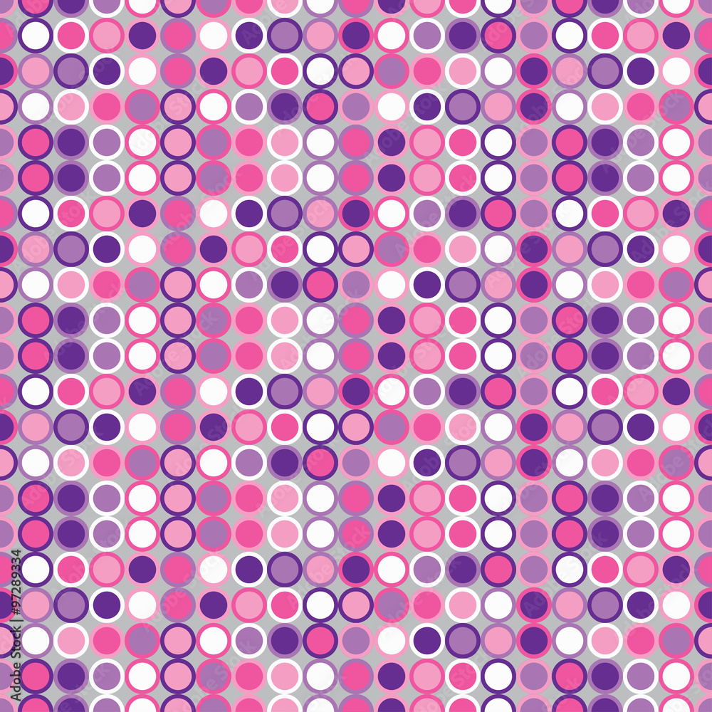 Seamless vector decorative background with circles Seamless vector decorative background with circles