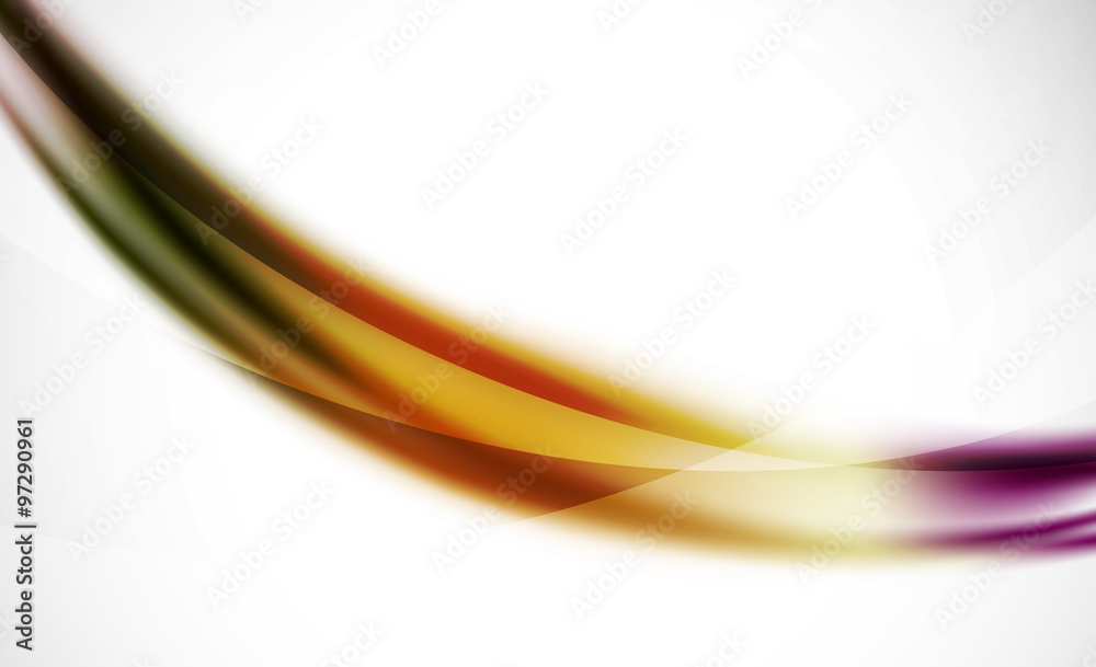 Naklejka premium Colorful wave line, abstract background with light and shadow effects