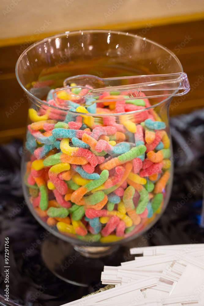Sour Gummy Worms at Wedding