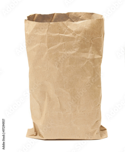grocery bag on white background