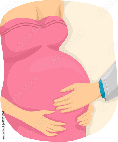 Girl Pregnant Hand Doctor