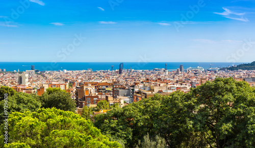 Photography Panoramic view of Barcelona