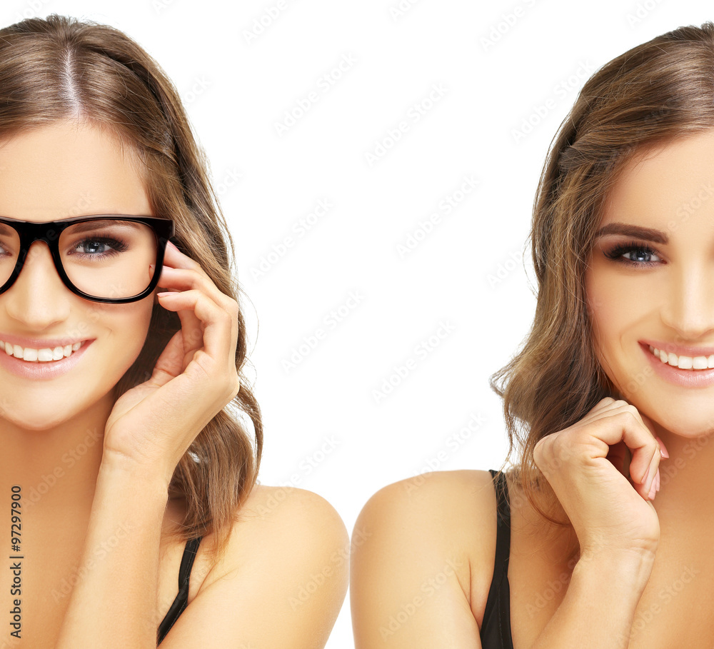 girl with glasses two