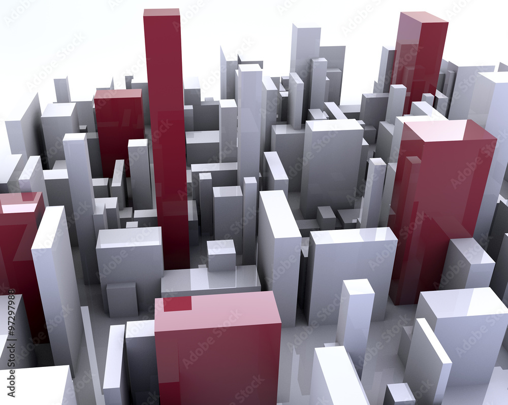 Fototapeta premium Building simulation