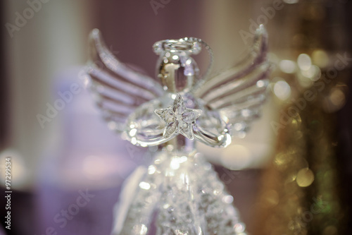 decorative Glass angel Christmas decoration © fesenko