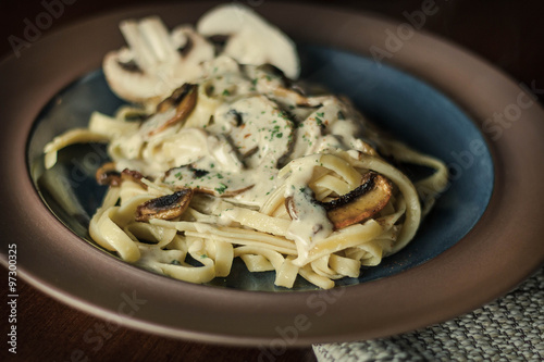 Mushroom Fetuccine Alfredo photo