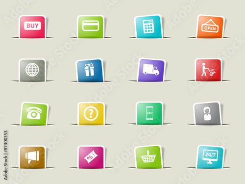 E-commerce simply icons